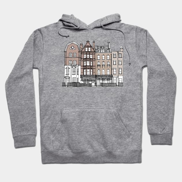 Marylebone 'Four Sisters' London UK Hoodie by MARKDONNELLYILLUSTRATION